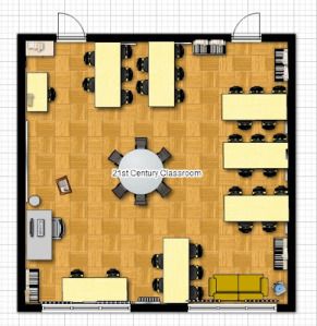 21st Century Classroom layout idea 21st Century Classroom Layout, 21st Century Classroom Design, Classroom Desk Arrangement, Classroom Seating Arrangements, 21st Century Teaching, Flexible Seating Classroom, Classroom Arrangement, 21st Century Classroom, Ideas For Classroom