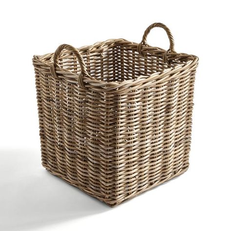 Log Basket, Log Baskets, Stone Bowl, Rattan Basket, Terraced House, Rustic Feel, Natural Material, The Fire, Natural Materials