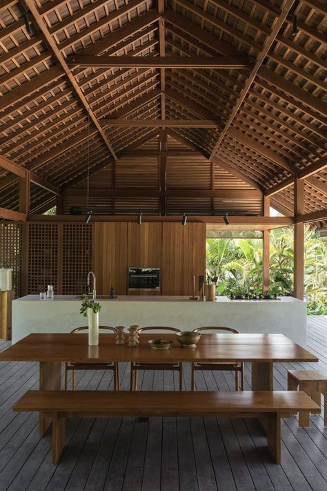 ED House Pererenan Thai House Design, Grandma Kitchen, Thailand Design, Tuscan Architecture, Bali Architecture, Villas In Bali, Bali Design, Villa Project, Hut House