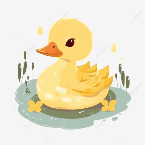 cute duckling clipart cute duck in the water isolated illustration cartoon vector Cute Duck Illustration, Water Clipart, Duck In Water, Duck Clipart, Duck Png, Duck Illustration, Cute Ducklings, Duck Cartoon, Cute Duck