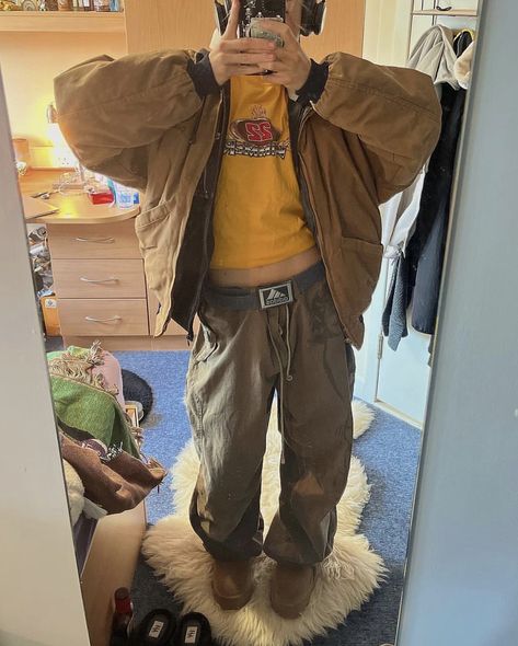 Masc Fall Fits, Clairo Aesthetic Outfits, Fall Outfits Masc, Masc Fall Outfits, Long Sleeve And T Shirt Layering, Masc Outfits, Thrift Vintage, Clothes Casual, Brand Image