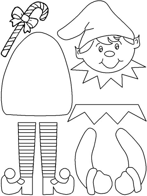 Holidays Coloring Pages - Best Coloring Pages For Kids Printable Christmas Templates, Elf Crafts, Christmas Coloring Sheets, Christmas Worksheets, Santa Crafts, Christmas Arts And Crafts, Kindergarten Crafts, Preschool Christmas, Christmas Canvas