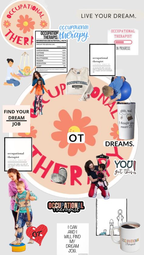 Hey! just said that i would share my dream job with ye, I would do anything to be and occupational therapist, i think its an extremely nice and important job in the world and its totally fantastic🫶🏻 Occupational Therapy Assistant Aesthetic, Aba Therapist Aesthetic, Occupational Therapy Vision Board, Therapist Dream Job, Occupational Therapist Aesthetic, Occupational Therapy Grad School, Occupational Therapy Aesthetic, Occupational Therapy Student, Future Occupational Therapist