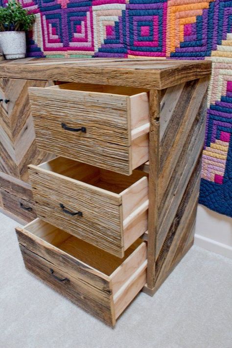 Pallet Drawers, Pallet Dresser, Recycled Pallet, Recycled Pallets, Pallet Crafts, Diy Holz, Wood Dresser, Wood Pallet Projects, Wood Drawers