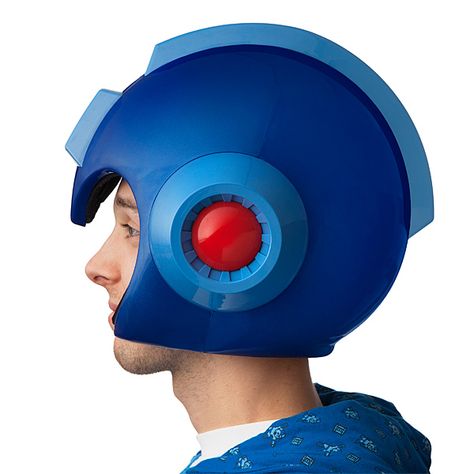 Wearable Mega Man Helmet: Scale Replica Additional Image Mega Man Helmet, Video Game Wedding, Think Geek, Wedding Games, Mega Man, Man In Love, Google Chrome Logo, Georgia Tech Logo, Cat Ear Headphones