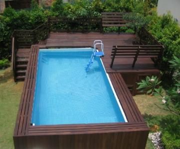 PoolnLeisure, Malaysia Pool, Pool and Leisure, Easyset Pool Dumpster Pool, Intex Above Ground Pools, Oberirdischer Pool, Decks Around Pools, Deck Piscina, Piscina Intex, Moderne Pools, Rectangle Pool, Swimming Pool Decks