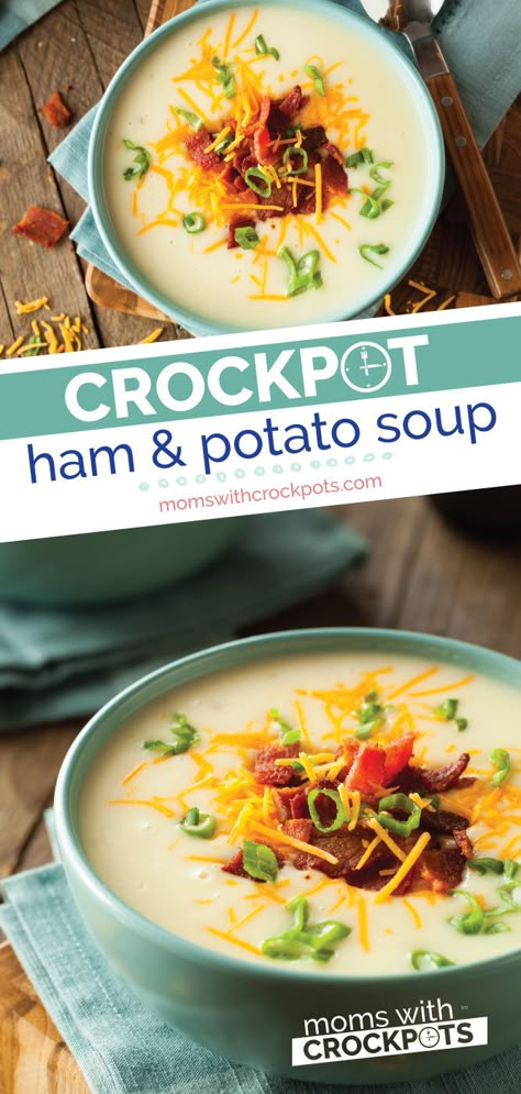 Potato Soup Recipe Crockpot, Ham Bone Potato Soup, Slowcooker Ham, Crockpot Ham And Potato Soup, Leftover Ham Recipes Crockpot, Leftover Ham Recipes Casseroles, Ham Bone Soup Recipes, Crockpot Ham And Potatoes, Crockpot Meatloaf Recipes