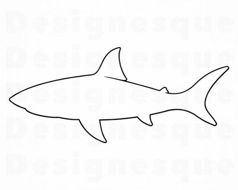 Shark Outline, Small Shark Tattoo, Shark Clipart, Shark Silhouette, Shark Svg, Shark Drawing, Small Shark, Shark Coloring Pages, Handpoke Tattoo