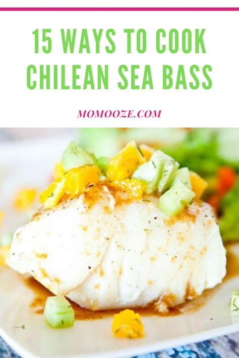 Chilean Sea Bass Recipe Baked, Sea Bass Recipes Healthy, Cooking Sea Bass, Bass Recipes, Sea Bass Recipe, Baked Sea Bass, Bass Recipe, Sea Bass Recipes, Fish Dinner Recipes