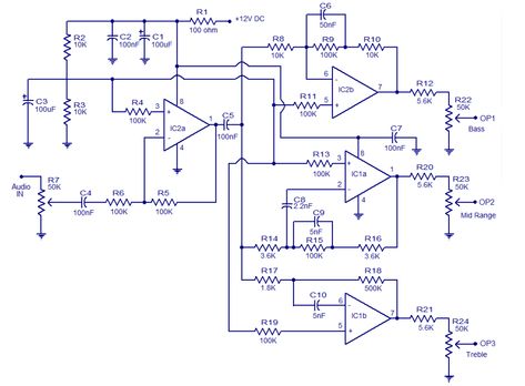 Electronic Schematics, Electronic Circuit Projects, Electronics Projects Diy, Circuit Projects, Speaker Design, Audio Amplifier, Circuit Diagram, Electronics Circuit, Power Amplifiers