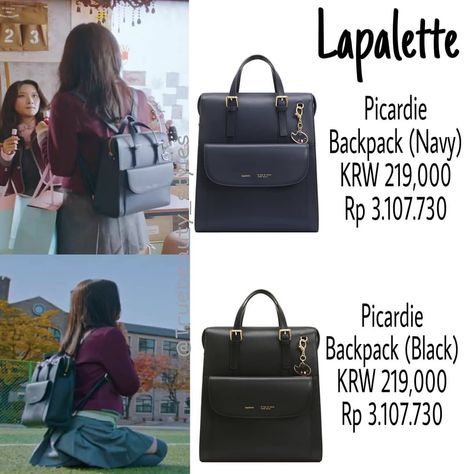 Im Jukyung Outfit, True Beauty Backpack, True Beauty Clothes, True Beauty School, True Beauty Fashion, True Beauty Aesthetic, True Beauty Outfits, Korean Backpack, Korean Bags