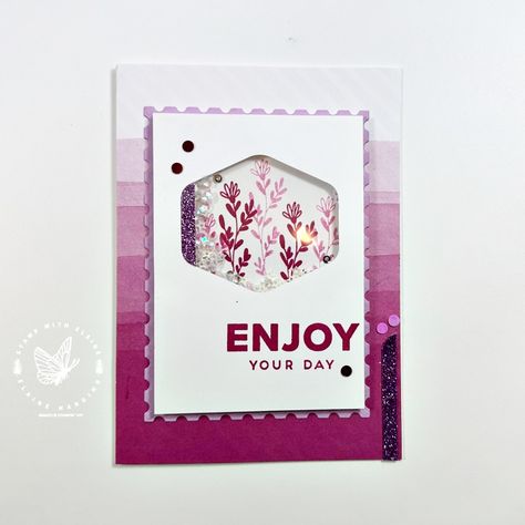 Shaker card with Heartfelt Hexagon bundle - Stamp with Elaine Heartfelt Hexagon Cards, Stampin Up Heartfelt Hellos, Stampin Up Shaker Cards, Stampin Up Heartfelt Hexagon Cards, Stampin Up Heartfelt Hexagon, Heartfelt Hexagon Stampin Up Cards, Hexagon Cards, Hello Cards, Shaker Cards