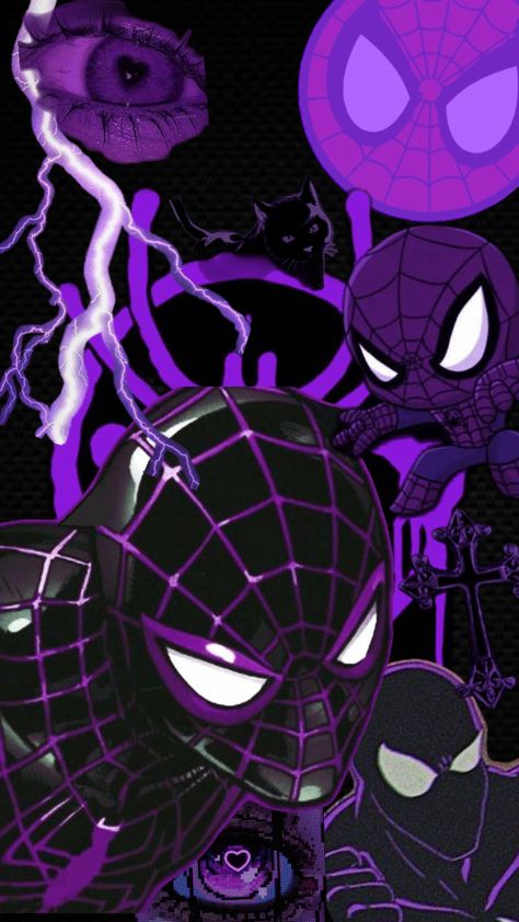 Iphone Wallpaper Quotes Inspirational, Black And Purple Wallpaper, Trippy Iphone Wallpaper, Spiderman Theme, Dark Purple Wallpaper, Walpaper Hello Kitty, Sassy Wallpaper, Whatsapp Wallpaper Cute, Iphone Wallpaper Classy