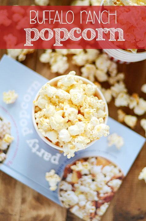 Buffalo Ranch Popcorn - Something Swanky Ranch Popcorn Seasoning, Ranch Popcorn, Dips Appetizers, Popcorn Toppings, Buffalo Ranch, 2024 Recipes, Popcorn Snacks, Popcorn Seasoning, Popcorn Recipe