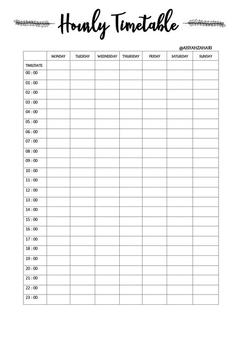 Empty Calendar Template, Study Timetable Template, Study Schedule Template, Plan Journal, Vocabulary Notebook, Timetable Template, Study Planner Printable, High School Survival, Effective Study Tips