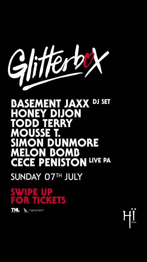 Todd Terry - July 7, 2019 - Glitterbox at Hi Ibiza Glitterbox Ibiza, Hi Ibiza, Basement Jaxx, Honey Dijon, July 7, Ibiza, Quick Saves