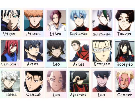 Blue Lock Pictures, Blue Lock Characters Name List, Bluelock Characters, Profile Group, Blue Lock Characters, Aries And Capricorn, Leo And Aquarius, Aries And Scorpio, Anime Character Names