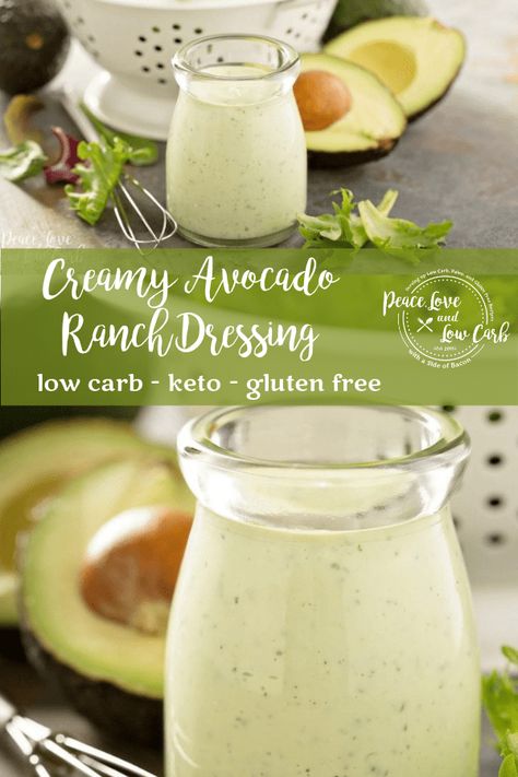 Making your own condiments and dressings at home will save you money and help you skip the unnecessary additives. Keto Creamy Avocado Ranch Dressing. Avocado Ranch Dip Recipe, Avocado Ranch Dressing Recipe, Keto Dressing, Creamy Avocado Ranch Dressing, Keto Salad Dressing, Avocado Ranch Dressing, Keto Salads, Keto Sauces, Avocado Ranch