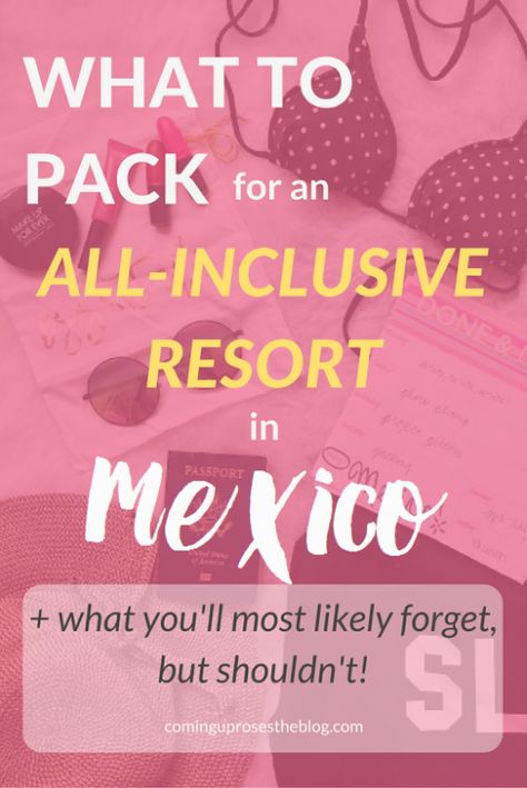 What to Pack for Mexico: What to Pack + what you'll forget (but shouldn't!) What To Pack For Mexico, Pack For Mexico, Mexico Packing List, Cancun Vacation, Mexico Cancun, Cancun Trip, Vacation Videos, Packing List For Vacation, Mexico Resorts