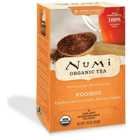 Numi Rooibos - Red Mellow Bush Numi Tea, African Herbs, Thrive Market, Rooibos Tea, Organic Tea, Free Tea, Red Tea, Tea Packaging, Real Ingredients