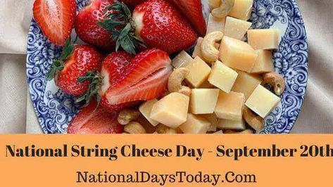 National String Cheese Day is celebrated on the 20th of September every year. This day is dedicated to all string cheese lovers. #NationalStringCheeseDay #StringCheeseDay Cheese Day, Some Interesting Facts, String Cheese, Cheese Lover, National Holidays, National Day, Interesting Facts, Facts About, Cheese