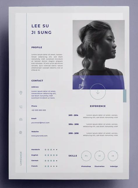 SRTP - Resume Templates PSD, AI, EPS Resume Design Creative Graphic Designers, Cv Graphic Design, Graphic Designer Cv, Graphic Designer Resume, Indesign Resume Template, Career Change Resume, Cv Design Professional, Cv Original, Cv Inspiration