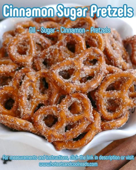 Cinnamon Sugar Pretzels Recipe, Cinnamon Pretzels, Seasoned Pretzels, Cinnamon Sugar Pretzels, Pretzel Snacks, Frugal Mom, Pretzels Recipe, Snack Mix Recipes, Snack Dip