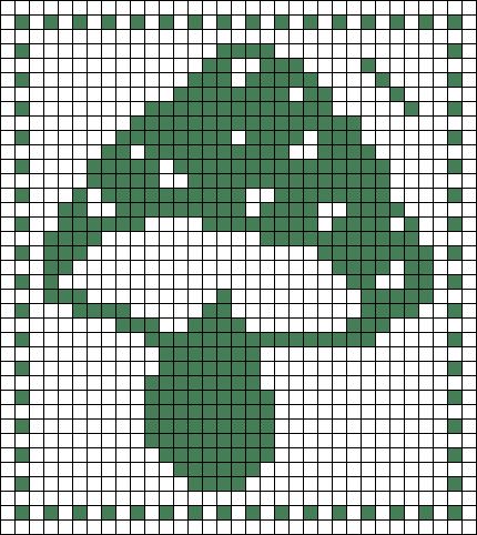 Crochet Mushroom Tapestry Pattern Free, Tapstery Crochet Pattern, Plant Tapestry Crochet, Crochet Small Tapestry, Mushroom Tapestry Crochet Pattern, Cottagecore Crochet Tapestry, Mushroom Pixel Pattern, Alpha Patterns Pixel Art Simple, Mushroom Crochet Grid