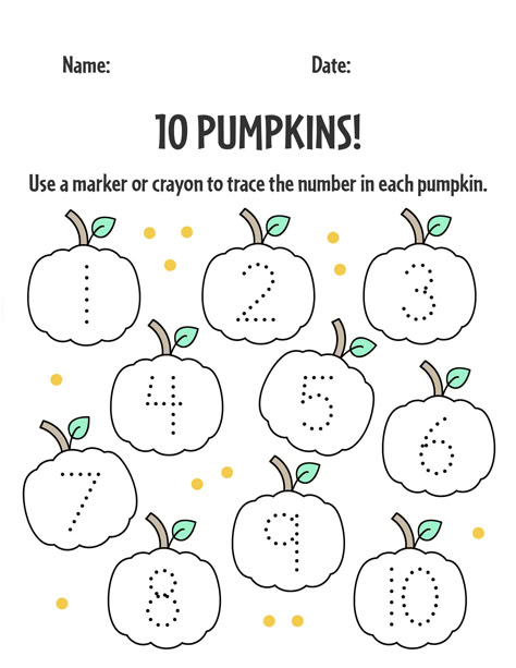 Print your Free Pumpkin Worksheets for Preschool!  Pumpkin Number Counting Sheet | Pumpkin Printables for Preschool | Counting Pumpkins for Preschool Counting Numbers Preschool Activities, Corn Counting Preschool, Preschool Pumpkin Theme Activities, Fall Math Counting Activities, Pumpkin Dot Marker Printable, Pumpkin Sorting Preschool, Pumpkin Preschool Printable, Parts Of Pumpkin Preschool, Pumpkin Patch Preschool Activities