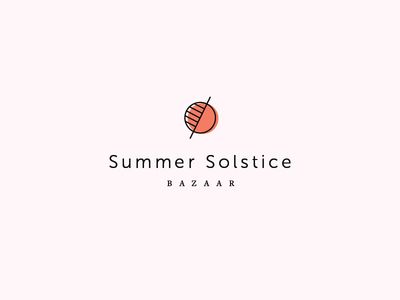 Summer Solstice Bazaar Logo Solstice Logo, Mi Logo, Hannah Lee, Logo Design Feminine, Feminine Logo, Summer Solstice, Print Packaging, Brand Identity Design, Branding Inspiration