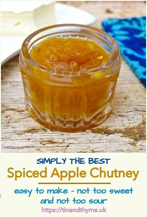 Chutney Recipes Christmas, Apple Chutney Recipe, Vinegar Salad, Food Preserving, Apple Chutney, Fantastic Recipes, Relish Recipes, Tandoori Masala, Chutney Recipe