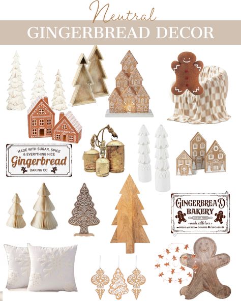 Shop our currated gingerbread decor. Hand picked for your decorating needs Christmas Decor Ideas For Living Room Gingerbread, Gingerbread Living Room Decor, Neutral Gingerbread Christmas Decor, Neutral Gingerbread Decor, Gingerbread Kitchen Decorating Ideas, Neutral Family Room, Gingerbread Kitchen, Gingerbread Decor, Gingerbread Christmas Decor