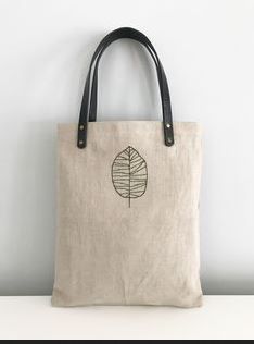 Linen Tote Bag, Birch Leaf, Sac Diy, Embroidery Bags, Sewing Leather, Eco Bag, Linen Bag, Fabric Bags, Fabric Bag