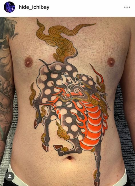 Kirin Yokai, Traditional Japanese Kirin Tattoo, July 15, Harajuku, On Instagram, Instagram