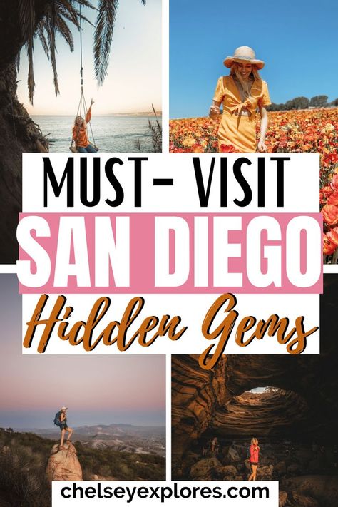 MUST-VISIT San Diego Hidden Gems: In this blog post I am going to reveal all of San Diego's secrets - which means - the best San Diego hidden gems! If you are looking for some San Diego hidden gems bucket lists and San Diego hidden spots, click through! This blog post, is all about amazing hidden gems in San Diego, San Diego hidden hikes, San Diego hidden beaches, fun things to do in San Diego California, and the ultimate hidden gems San Diego travel guide! San Diego Itinerary, San Diego Bucket List, San Diego Hiking, San Diego Activities, San Diego Travel Guide, West Coast Travel, San Diego Vacation, Visit San Diego, California Hikes