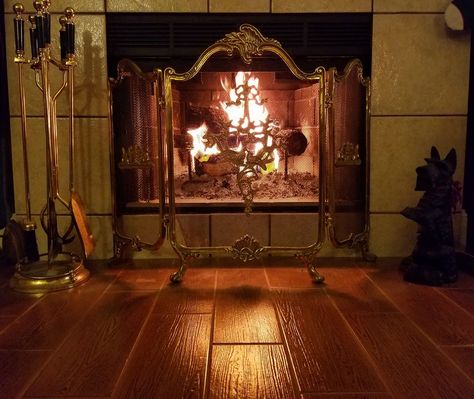 Roaring Fireplace Roaring Fireplace, Household Hacks, Fireplace, Christmas, Quick Saves, Home Decor, Home Décor