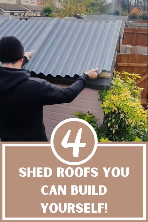 Shed Covering Ideas, Shed Roof Ideas, Metal Roof Over Shingles, Metal Shed Roof, Cheap Roofing, Insulating A Shed, Building A Shed Roof, Cool Sheds, Easy Shed