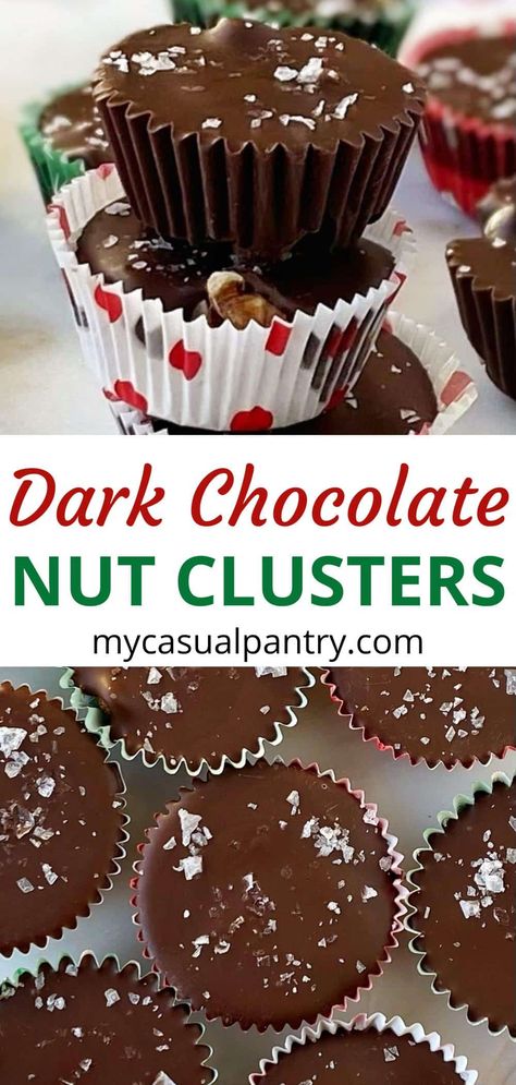 Dark Chocolate Clusters, Dark Chocolate Nut Clusters, Chocolate Covered Nuts Clusters, Chocolate Nut Clusters, Chocolate Nuts Clusters, Chocolate Peanut Clusters, Nut Clusters, Cookie Platters, Chocolate Covered Nuts