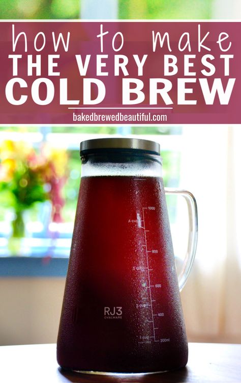 Cold Brew Measurements, Strong Cold Brew Coffee Recipe, How To Cold Brew Coffee At Home, Make Cold Brew Coffee At Home, How To Make Cold Brew Coffee At Home, Cold Brew Coffee Recipe How To Make, How To Make Cold Brew At Home, Best Cold Brew Coffee Recipe, At Home Cold Brew