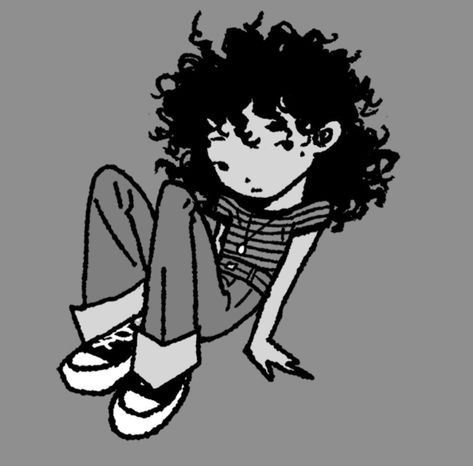 Pfp Curly Hair Cartoon, Cartoon Curly Hair, Pfp Curly Hair, Curly Hair Cartoon, Pfp Dark, Hair Cartoon, Cartoon Pfp, Curly Hair Drawing, Hair Drawing