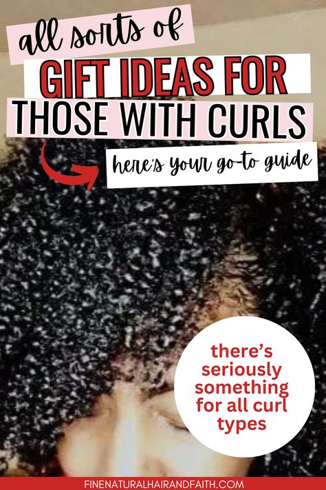 Curly hair gift ideas with products and accessories for girls with curly hair. Great gift ideas for best friends or girlfriends under $25. Curly Hair Gift Ideas, Hair Gift Ideas, Curly Girl Products, Gift Odeas, Curly Hair Guide, Gift Ideas For Girlfriends, Gift Ideas For Best Friends, Girls With Curly Hair, Ideas For Best Friends