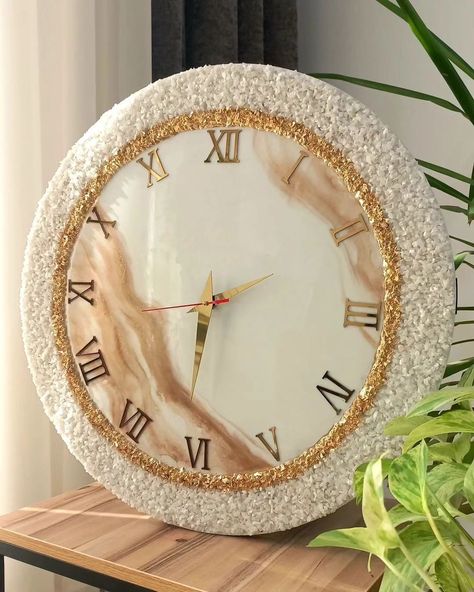 Resin Wall Clock🧿❣️ #7SistersStudioArt #resinart #handmade #decorideas #wallwatch #wallclock #handmadeitems #homedecoration #walldecoritems Resin Art Wall Clock, Resin Art Clock, Homemade Clocks, Diy Resin Gifts, Wall Clock Simple, Resin Art Canvas, Resin Wall Clock, Resin Clock, Cabinet Office