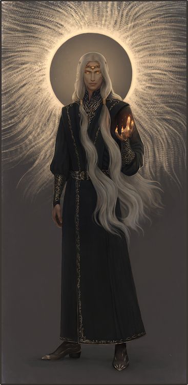 Sauron Long White Hair, Lotr Art, Arte Fantasy, 판타지 아트, Fantasy Inspiration, Dnd Characters, Middle Earth, Fantasy Artwork, Character Portraits