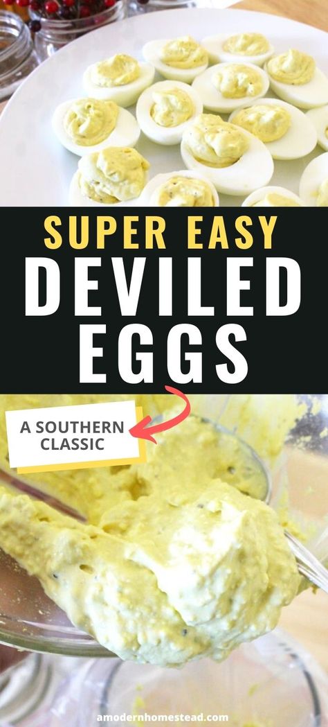 Deviled Eggs With Sugar Recipe, The Best Deviled Eggs, Southern Deviled Eggs, Classic Deviled Eggs, Deviled Eggs Recipe Easy, Keto Deviled Eggs, Devilled Eggs Recipe Best, Simple Appetizer, Deviled Eggs Recipe Classic