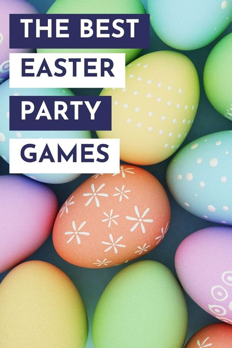 Whether you're hosting an Easter party at home or helping to plan the classroom party at school, I have you covered with these Easter Party games for kids and adults. I've even included a few Minute to Win It games that can easily be modified for this special day. Perfect for preschoolers, elementary school kids and even tweens, teens and adults. Easter Games For Adults, Easter Party Games, Party Games For Kids, Minute To Win It Games, Easter Games, Minute To Win, Solo Cup, Party At Home, Easter Parade