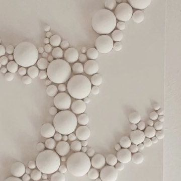 Styrofoam Wall Art, Styrofoam Ball Crafts, Plaster Art Texture, Styrofoam Art, Creative Interior, Styrofoam Ball, Interior Home Decor, Plaster Art, Art Texture