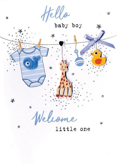 Baby Boy Registry, Wishes For Baby Boy, Baby Boy Invitations, Welcome New Baby, Baby Messages, Welcome Baby Cards, Baby Boy Cards, Baby Art Projects, Baby Announcement Cards