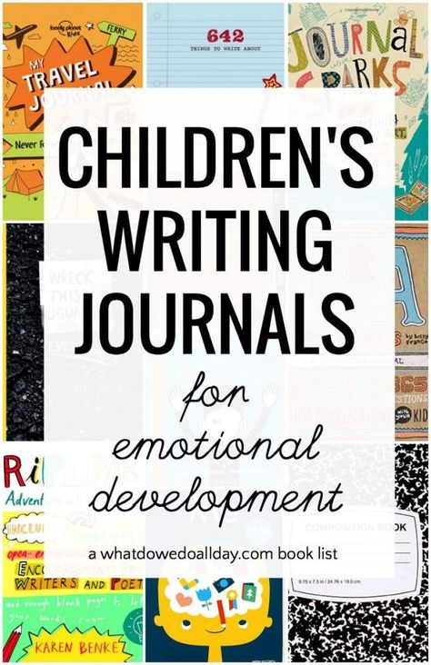 Writing journals for kids. Creative ideas to develop self-awareness and emotional development. #journals #journaling Kids Creative Ideas, Writing Journals, Writing Journal, Writers And Poets, Kids Journal, Emotional Development, Kids Writing, Smash Book, Self Awareness