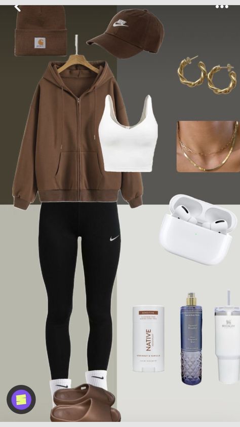 Winter Outfit For College, Simple Outfits With Leggings, Casual College Outfits Lazy Days, Outfit For College, Casual Winter Outfit, Casual Preppy Outfits, Trendy Outfits For Teens, Cute Lazy Day Outfits, Cute Lazy Outfits