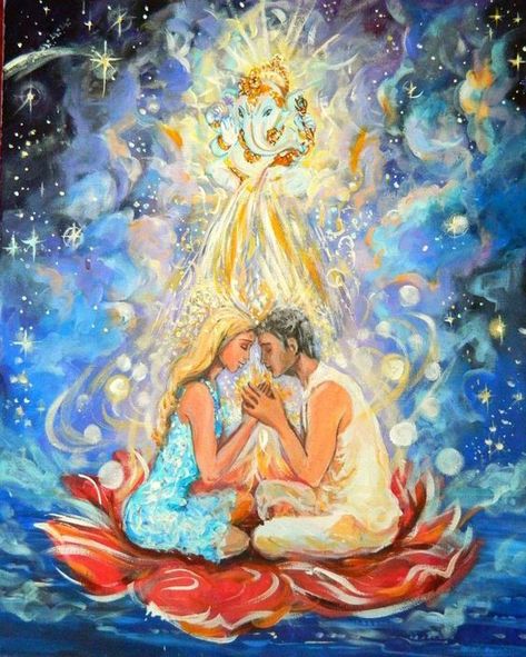 Soulmates-Twinflames — And then I knew it was called love. And when I... Art Amour, Twin Flame Art, Image Couple, Twin Flame Relationship, Flame Art, Twin Souls, Twin Flame Love, Art Couple, Spiritual Love